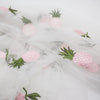 130cm Width x 95cm Length Lolita Pineapple Embroidery Tulle Lace Fabric
