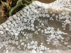 110cm Width x 95cm Length Premium Vintage Symmetrical Floral Embroidery Lace Fabric