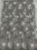 135cm Width x 95cm Length Wedding Bridal Branch Flower Embroidered Lace Fabric