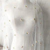 150cm Width x 95cm Length Branch Floral Embroidery Tulle Lace Fabric