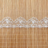 4.5 Yards of 1.7 inches Width Vintage Flower Embroidery Tulle Lace Ribbon