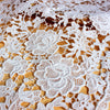 37cm Width x 180cm Length Retro 3D Floral Embroidery Chemical Water Soluble Lace Fabric Trim