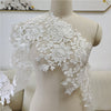 2 Yards x 24cm Width Luxury Sunflower Embroidery Wedding Bridal Lace Fabric Trim