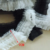 2 Yards of 9cm Width Premium Lolita Lace Floral Emboridery Lace Ruffled Lace Frill Lace