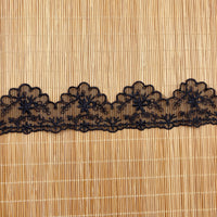4.5 Yards of 1.7 inches Width Vintage Flower Embroidery Tulle Lace Ribbon