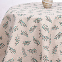 150cm Width x 95cm Length branch leaf or branch flower Print Flax Fabric