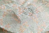59 inches Width Premium Floral Embroidery Lace Fabric by The Yard