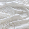125cm Width x 95cm Length Premium 3D Floral Embroidery Hollow-out Cotton Fabric