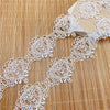 4.5 Yards x 4.2cm Width Retro Heart Shape Embroidery Water Soluble Lace Ribbon