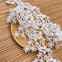 4.5 yards x 3.4cm Width Retro Golden Line Embroidery Lace Fabric Ribbon