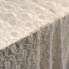 130cm Width x 95cm Length Premium Vintage Golden Thread Floral Embroidery Lace Fabric