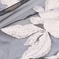 150cm Width x 95cm Length Premium Big Flower Embroidery  Lace Fabric