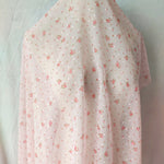 59 inches Width Polka Chiffon Flower Print Lace Fabric by the Yard