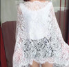 140cm Length Premium French Style Thick Floral Eyelash Embroidery Wedding Lace Fabric