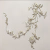 55cm  x 17cm Vine Butterfly Floral Embroidery Lace Emblem Lace applique