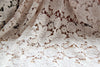 125cm Width Vintage Hollow-out Floral Embroidery Lace Fabric by the Yard