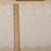 2 Yards of 19cm Width Floral Embroidered Cotton Eyelet Fabric Trim