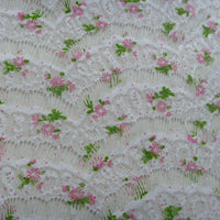 150cm Width x 95cm Length Romantic Hollow-out Colorful Floral Eyelash Lace Fabric