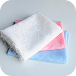 55” Width See-through Organza Lace Fabric with Stars by the Yard