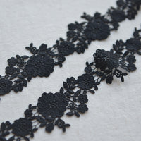2 Yards of Premium Floral Embroidery Sewing Embellishment Lace Ribbon