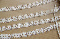 5 ヤード 1.5 cm 幅縫製装飾レース リボン ボウ刺繍
