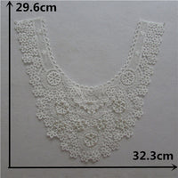 29cm x 32cm All-match Hollow-out Petal Floral Embroidery Lace Motif