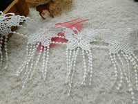 2 Yards of 13cm width Premium Butterfly Fringe Sewing Embellishment Lace Tassel