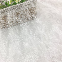 130cm Width x 95cm Length Premium Sea Weed Pattern Floral Embroidery Lace Fabric