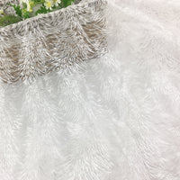 130cm Width x 90cm Length Premium Seaweed Embroidery Lace Fabric Wedding Lace Fabric