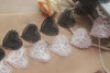 5cm Width x 270cm Length Classical Heart Shape Embroidery Water Soluble Chemical Lace Applique