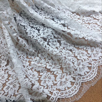 1.5 Meter x 1.5 Meter Poppy Floral Lace Fabric