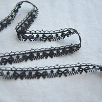5 Yards of 1.5cm Width Bow Pattern Embroidery Sewing Lace Embellishment Ribbon