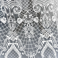 51” Width Classical European Style Wedding Lace Bridal Veil Lace Fabric by the Yard