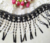 5 Yards of 12cm Width Embroidery Lace Embellishment Ribbon Tassel Fringe