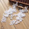 1 Pair of Wedding Bridal Dress Floral Lace Applique