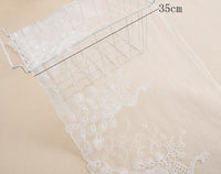 32cm Width x 270cm Length Peacock Pattern Embroidery Lace Fabric