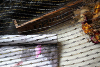 59” Width Golden and Silver Lining Embroidery Lace Fabric by The Yard