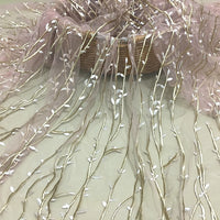 135cm Width x 95cm Length Premium Vintage Botanical Embroidery Lace Fabric