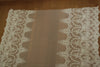 51” Width Double-sided Symmetrcal Vintage Floral Embroidered Lace Fabric by the Yard