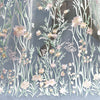 130cm Width x 95cm Length Premium Colorful 3D Floral Embroidery Lace Fabric