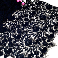 52CM Width Length Hollow-Out Floral Pattern  Embroidery Lace Fabric by the Yard