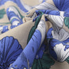 140cm Width Blue Style Botanical Floral Print Fabric by the Yard
