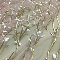135cm Width x 95cm Length Premium Vintage Botanical Embroidery Lace Fabric