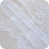 3 Yards of 50cm Width Eyelash Embroidered Fine Lace Fabric