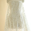 130cm Width x 95cm Length Premium Beads-like Embroidery Bridal Wedding Lace Fabric