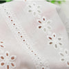 140cm Width  Hollow out vertical strip embroidery eyelet cotton lace fabric by the Yard