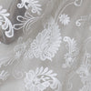 59” Width Full Width Ivory Phoenix Floral Embroidery Wedding Lace Fabric by the Yard