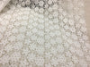140cm 幅 デイジー フローラル 刺繍 レース生地 ヤード単位