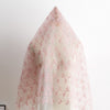 57” Width Organza Leaf Floral Embroidery Lace Fabric by The Yard