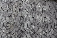 150cm Width Abstract Poppy Flower Hollow out Embroidery Lace Fabric by the Yard
